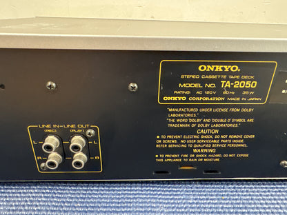 Onkyo TA-2050 Single Cassette Deck - Fully Serviced !