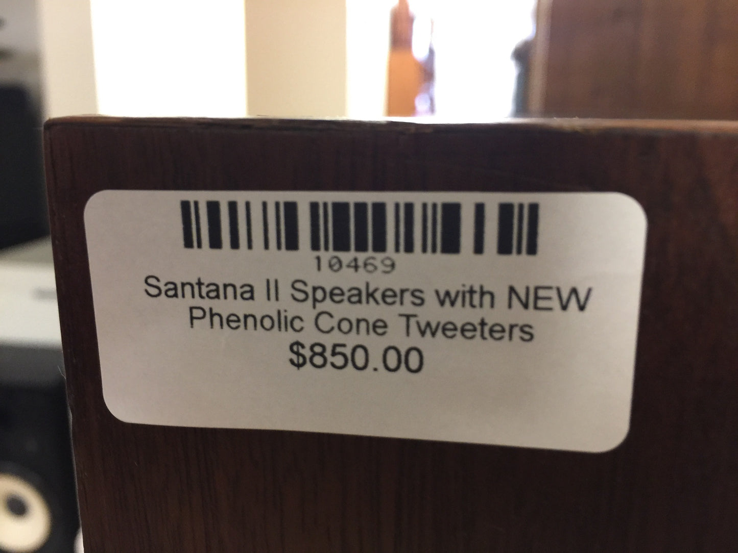 Santana II Speakers with NEW Phenolic Cone Tweeters