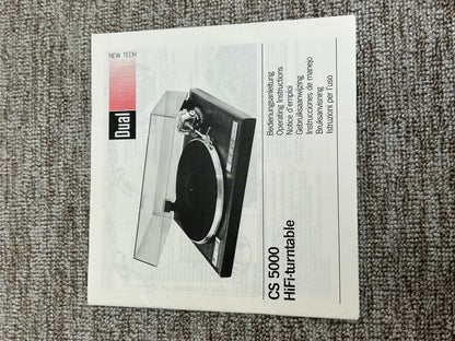 Dual CS-5000 Belt Drive Turntable * Quartz Locked * Stanton Cartridge * Fully Serviced * Manuals * Local Pickup Only