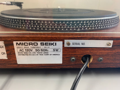 Micro Seiki DD-24 Turntable with Shure N97Xe Cartridge and OEM Stylus