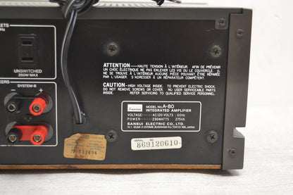 Sansui A-80 Integrated Amplifier * 65W RMS * Fully Serviced * 2 of 2