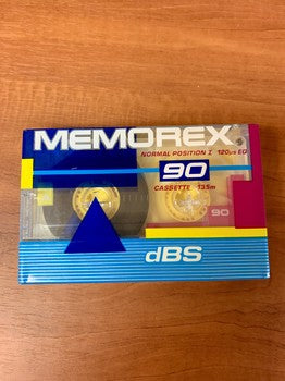 1989 Memorex dBS Blank Cassette 90 mins