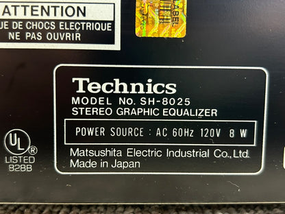 Technics SH-8025 Stereo Graphic Equalizer * Fully Serviced