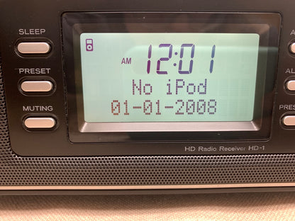TEAC HD-1 AM/FM/HD Alarm Radio with AUX & iPod dock