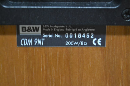 Bower & Wilkins B&W CDM-9NT Floor Standing Speakers * Local Pickup Only