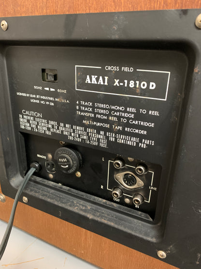 Akai X-1810D Reel to Reel Deck