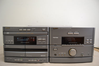 Denon D-1250 Mini Shelf Stereo System * 50W RMS * Remote * Manual