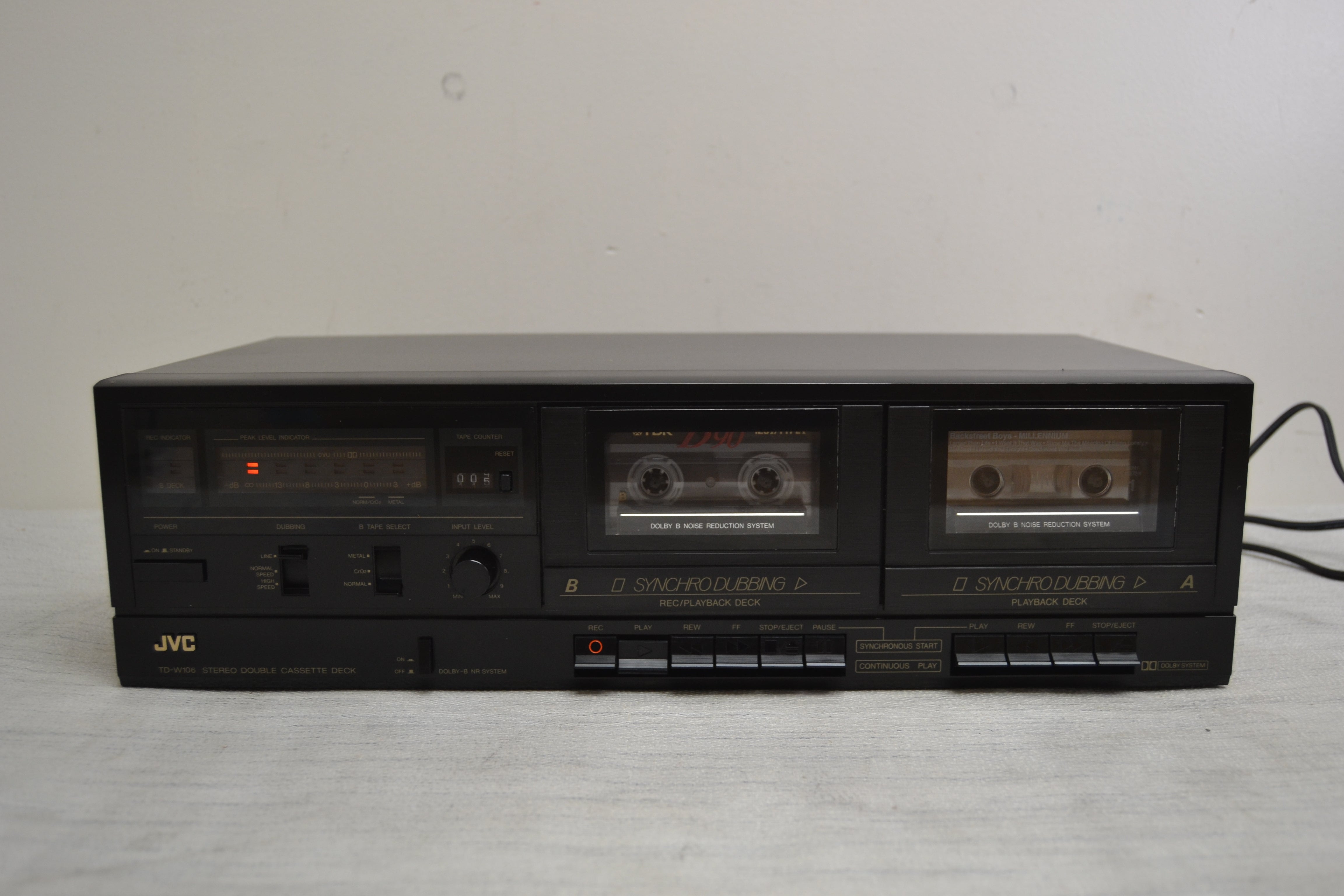 JVC TD-W106 Double Cassette Deck * Fully Serviced * New Belts