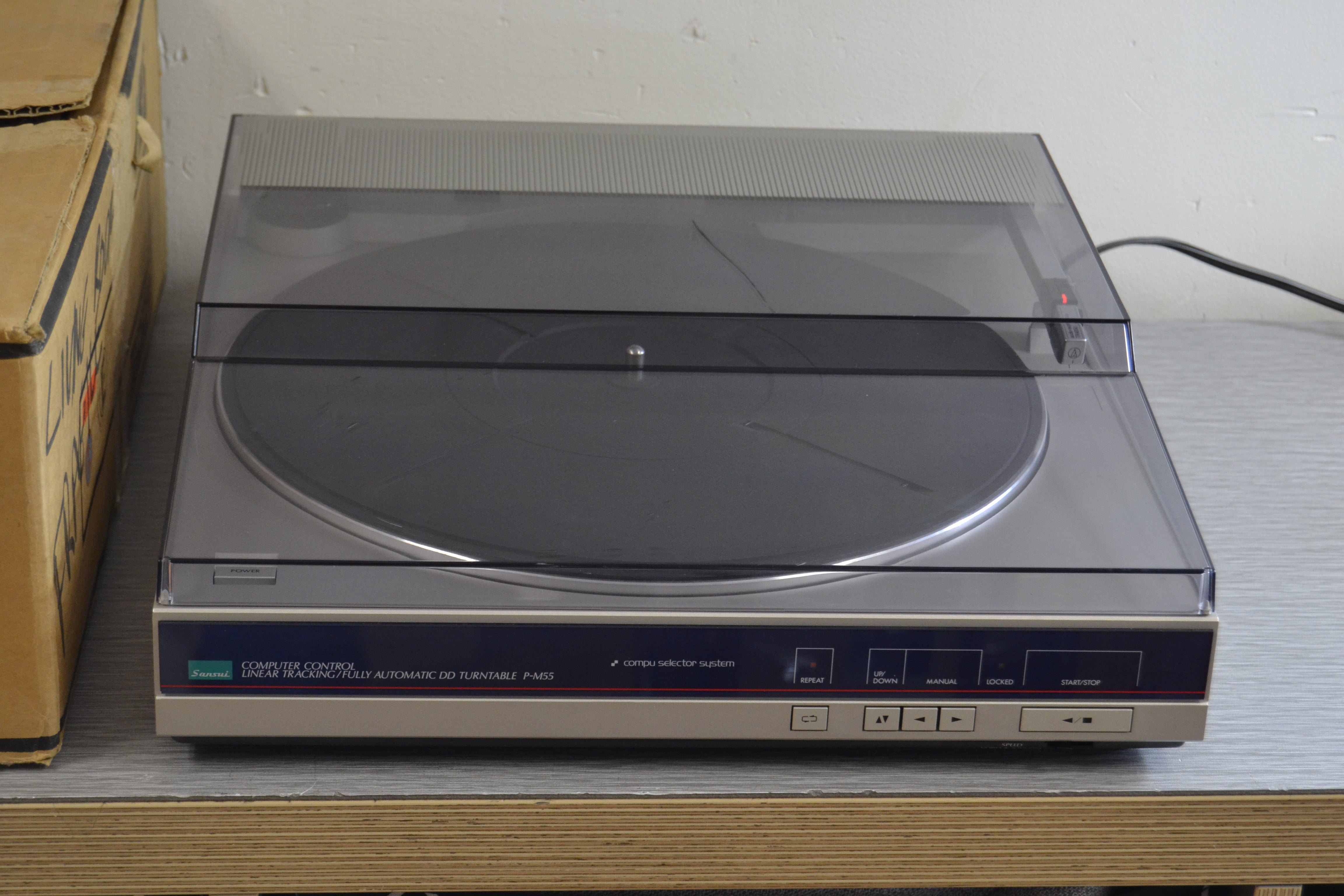 Sansui P-M55 Linear Tracking Turntable - Box – The Turntable Store