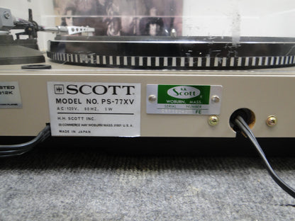 Scott PS-77XV Direct Drive Turntable * New Audio Technica AT3600 Cartridge
