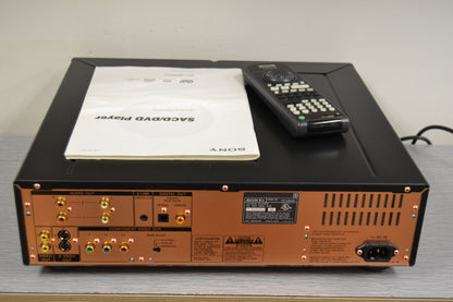 Sony DVP-9000es DVD/SACD/CD Player * Remote Control * Manual