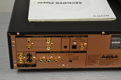 Sony DVP-9000es DVD/SACD/CD Player * Remote Control * Manual