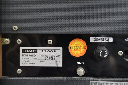 Teac A2300S Reel to Reel Recorder 7 Inch