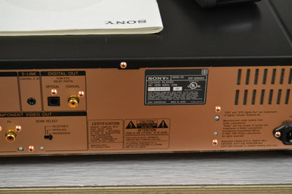 Sony DVP-9000es DVD/SACD/CD Player * Remote Control * Manual