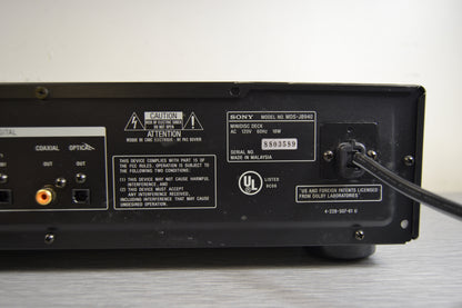 Sony MDS-JB940 Minidisc Recorder * ATRAC * MDLP * Remote Control