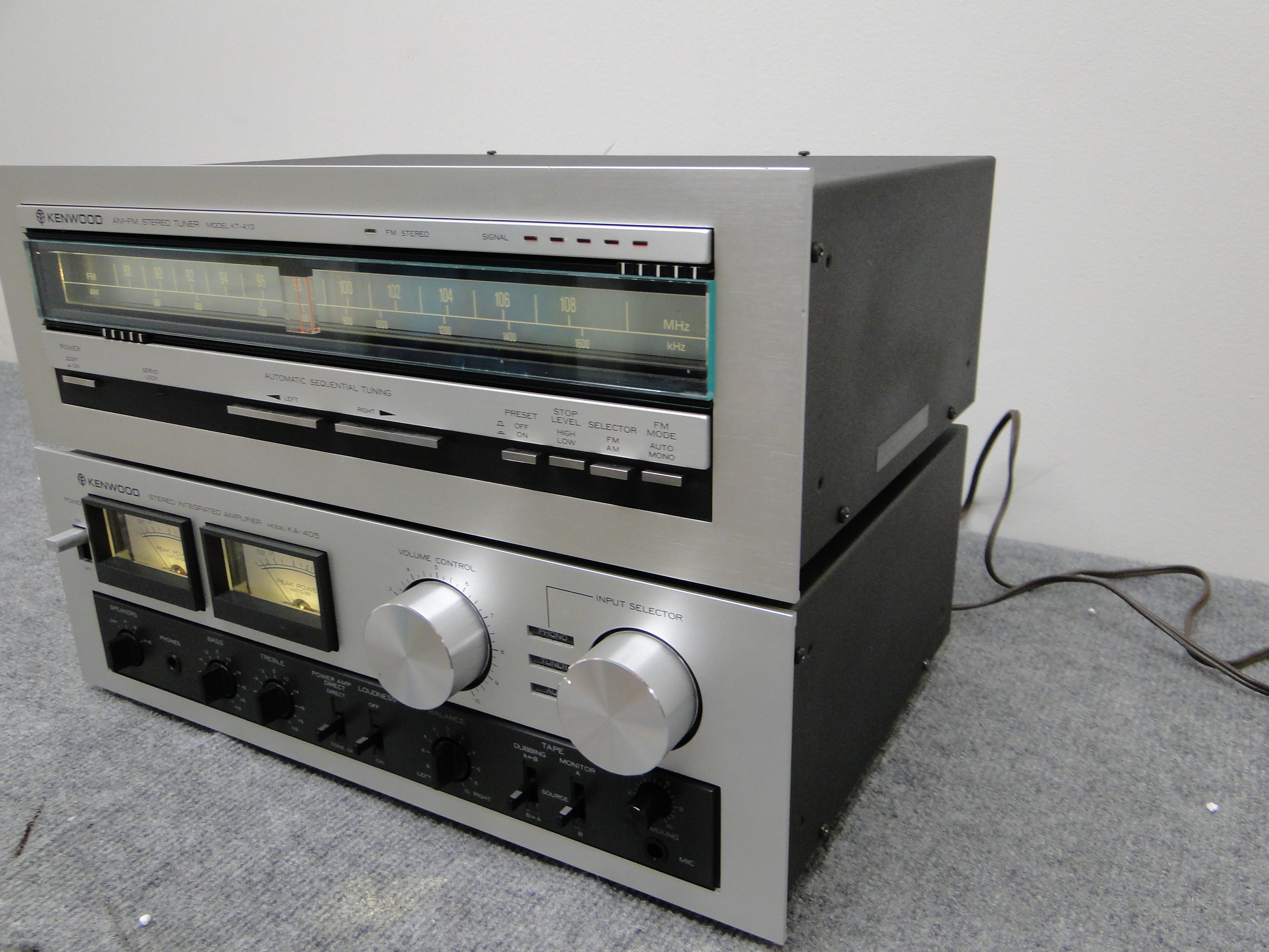 Kenwood KA-405 Integrated Amp & KT-413 Tuner – The Turntable Store