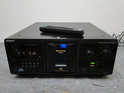 Sony CDP-CX355 CD Carousel 300 Discs * Remote * Box