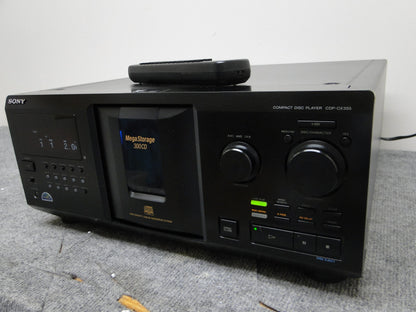 Sony CDP-CX355 CD Carousel 300 Discs * Remote * Box