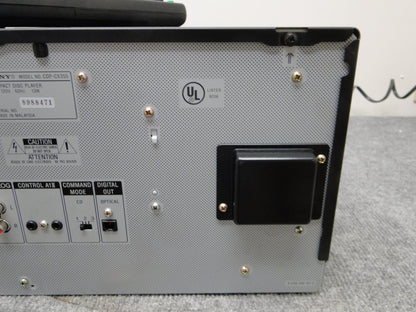 Sony CDP-CX355 CD Carousel 300 Discs * Remote * Box