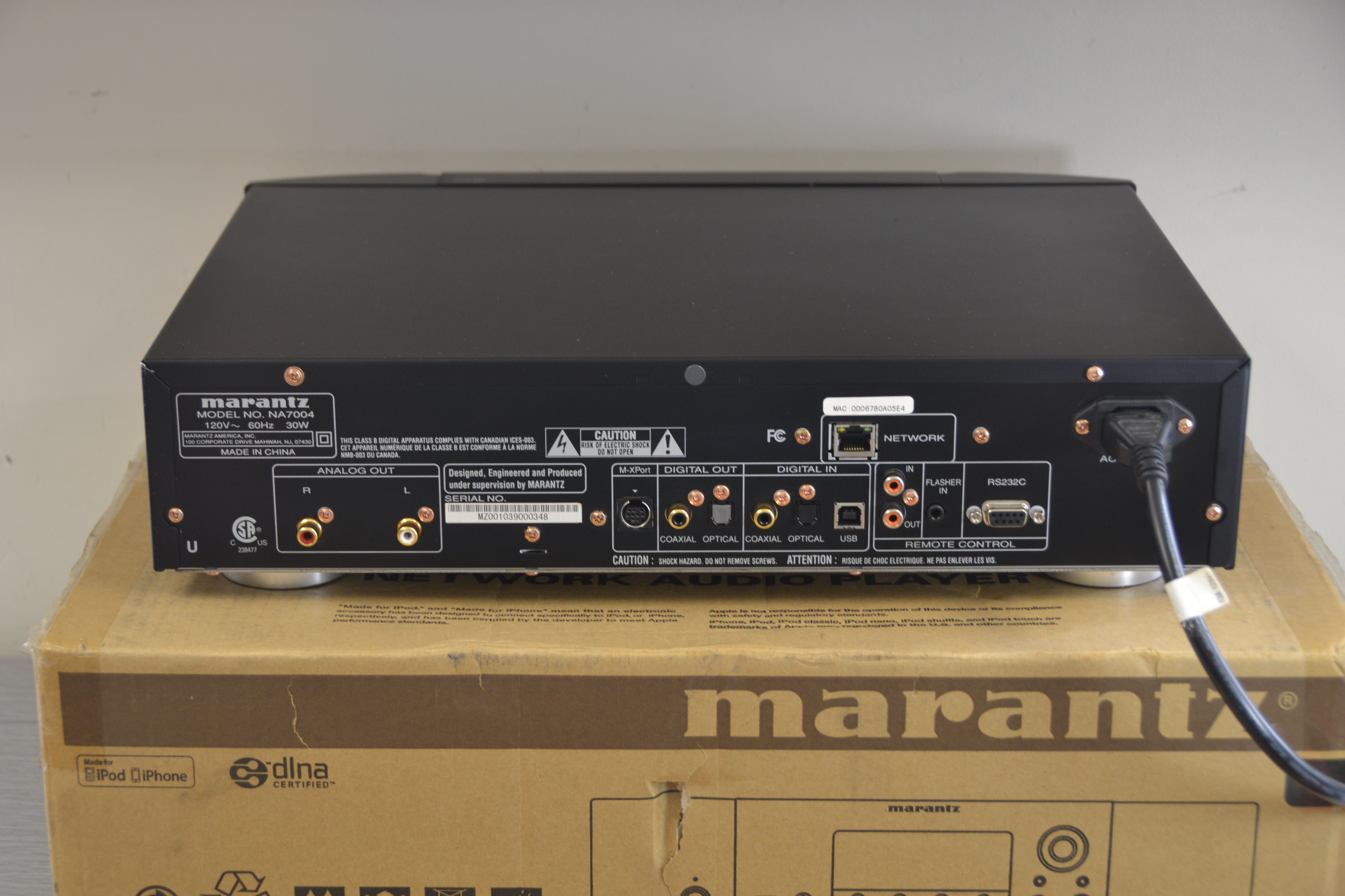 Marantz NA7004 Network audio player/USB DAC * Box – The Turntable