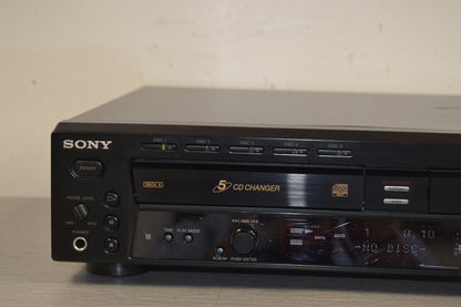 Sony RCD-W500C CD Changer 5 Discs & CD Recorder Dual Deck