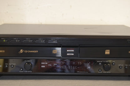 Sony RCD-W500C CD Changer 5 Discs & CD Recorder Dual Deck