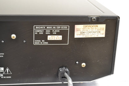 Sony CDP-CE335 CD Carousel 5 Discs