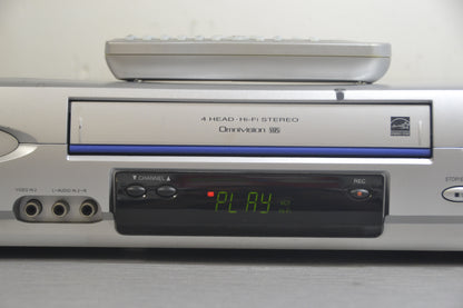 Panasonic PV-V464S VHS Video Cassette Recorder HiFi Stereo * Remote