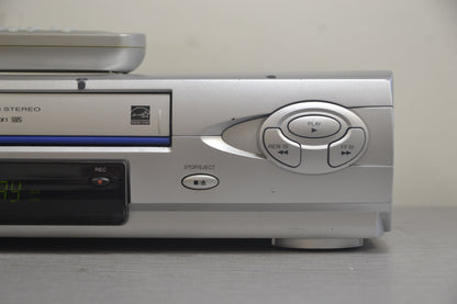 Panasonic PV-V464S VHS Video Cassette Recorder HiFi Stereo * Remote