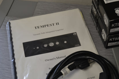 Rogue Audio Tempest II Magnum - Tube Integrated Amplifier - OEM Upgrades - Manual - Box * Remote ( not working ) *