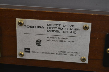 Aurex/Toshiba SR-410 Direct Drive Turntable * 1975 * no cartridge