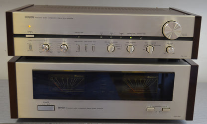 Denon Combo - PRA-1000 Preamplifier - POA-1500 Power Amplifier 150W RMS