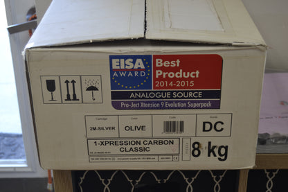 Pro-Ject 1 Expression Carbon Classic Olive Turntable * BOX * New Audio Technica Cartridge