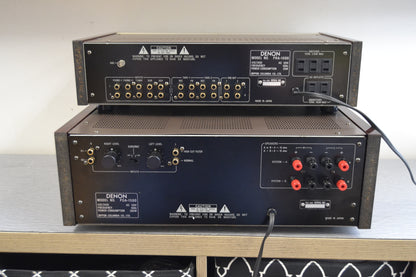 Denon Combo - PRA-1000 Preamplifier - POA-1500 Power Amplifier 150W RMS