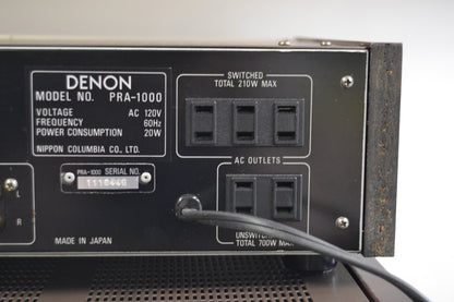 Denon Combo - PRA-1000 Preamplifier - POA-1500 Power Amplifier 150W RMS