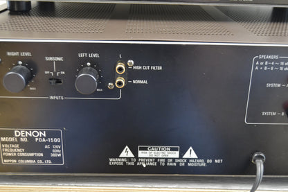 Denon Combo - PRA-1000 Preamplifier - POA-1500 Power Amplifier 150W RMS