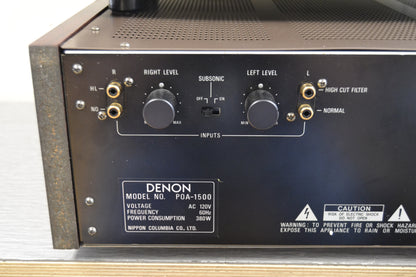 Denon Combo - PRA-1000 Preamplifier - POA-1500 Power Amplifier 150W RMS