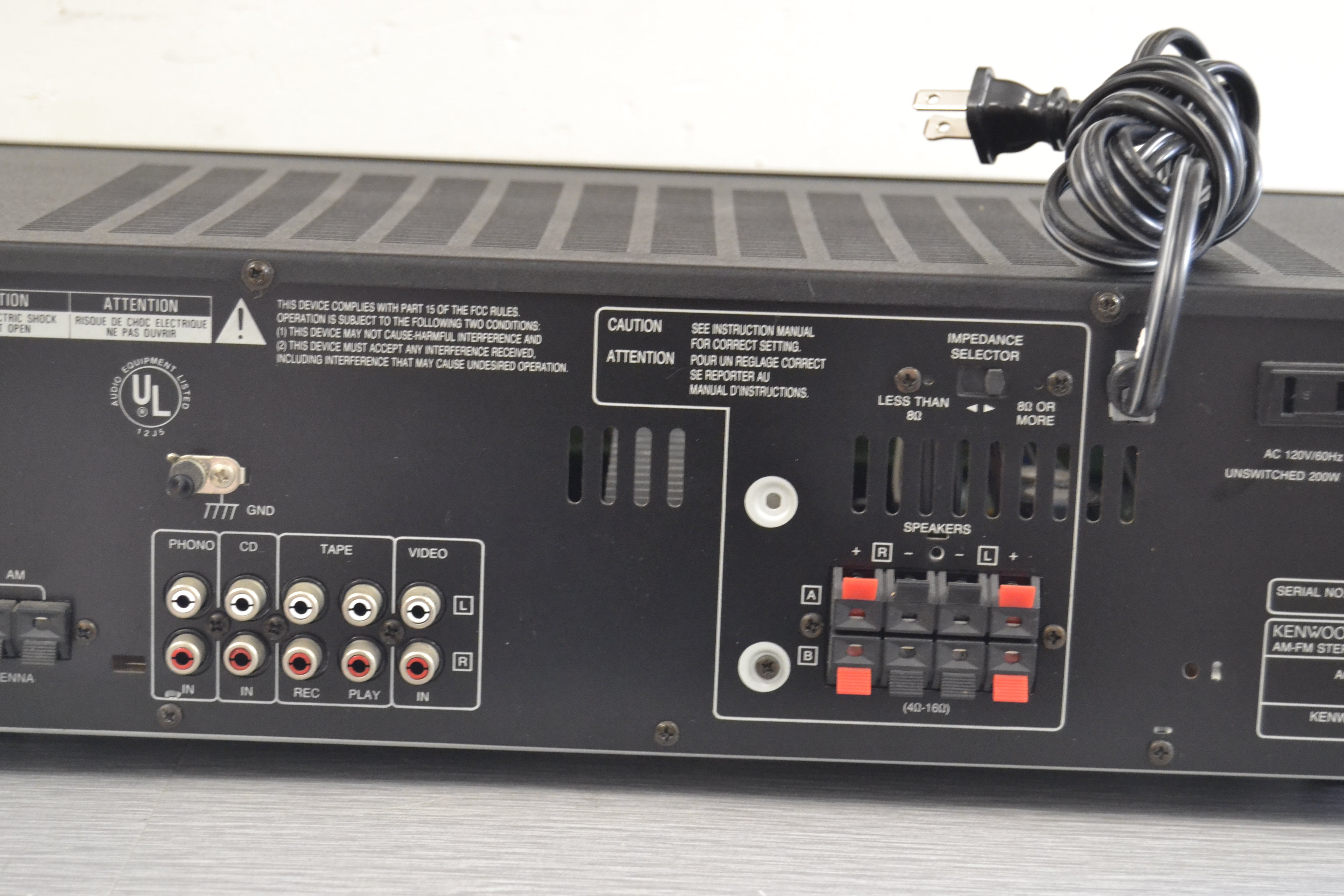 Kenwood KR-A3060 Stereo Receiver * 50W RMS * 1994 – The Turntable