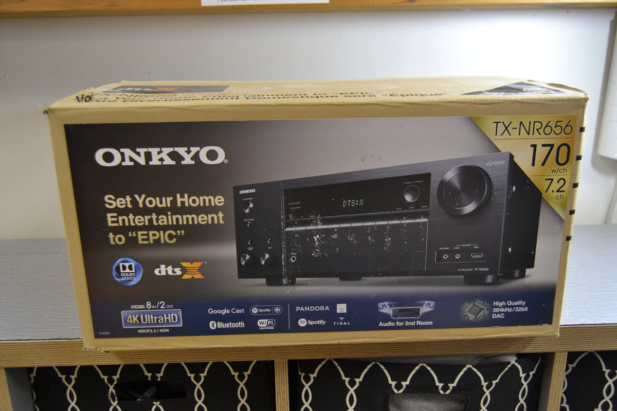 Onkyo TX-NR656 Stereo Receiver * 4k * Bluetooth * Remote * Box 