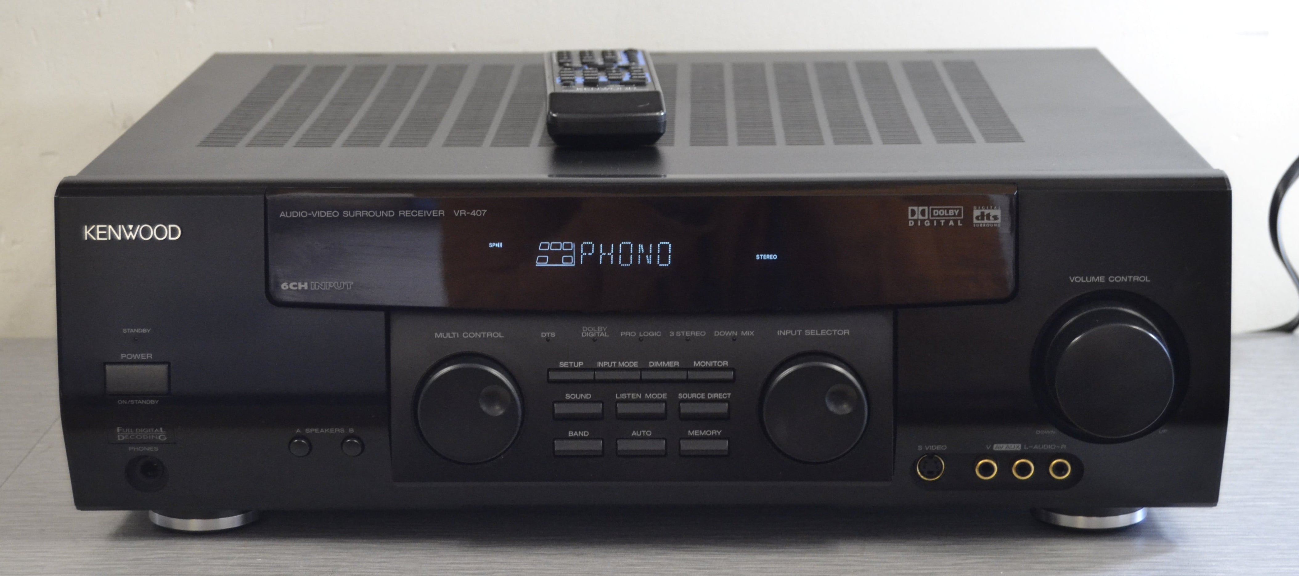 Kenwood VR-407 Stereo Receiver * 100W RMS * Remote Control