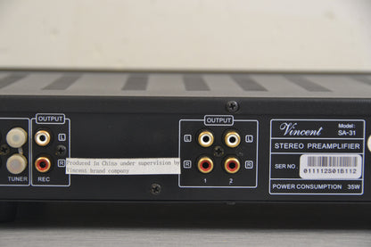 Vincent SA-31 Hybrid Stereo Preamplifier (2003-18)