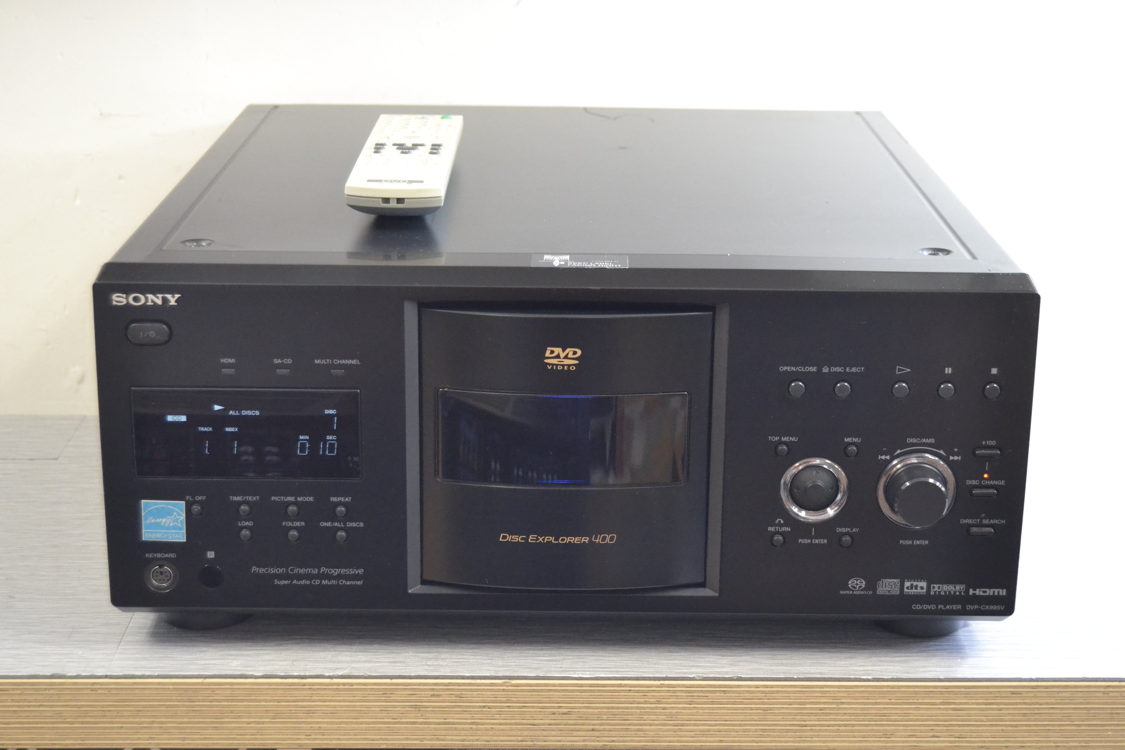 Sony DVP-CX995V DVD/CD/SACD Carousel 400 Discs * Remote – The