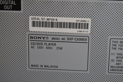 Sony DVP-CX995V DVD/CD/SACD Carousel 400 Discs * Remote