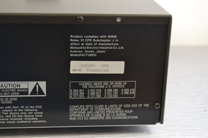 Technics SL-P9066 CD Carousel 5 Discs * Remote Control * 1994