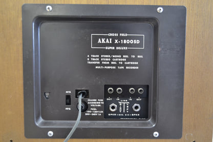 Akai X1800SD Reel to Reel/8 Track Tape Recorder (1970)