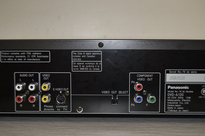 Panasonic DVD-A120 DVD/CD Player * Remote
