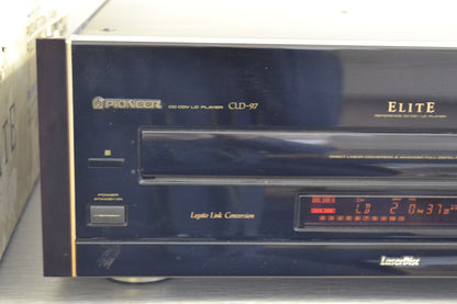 Pioneer ELITE CLD-97  Laserdisc Player * Remote * Manual * Box