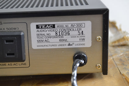 Teac AV-300 Audio-Video Controller