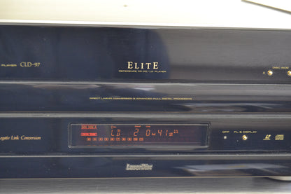 Pioneer ELITE CLD-97  Laserdisc Player * Remote * Manual * Box