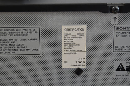 Sony CDP-CX355 CD Changer 300 Discs * Remote Control * 2009